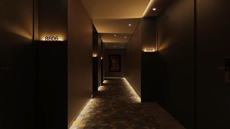 酒店走廊灯光案例